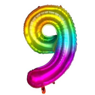 Ogromni 42-inčni baloni od folije s duginim brojevima Baloni s helijem velikih znamenki svadbene dekoracije Potrepštine za rođendanske zabave Baby Shower