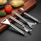 Cuțit creativ de curățat legume, fructe, legume, din oțel inoxidabil, cuțit de curățat castraveți și cartofi, răzuitoare ascuțită, dispozitive de bucătărie pentru acasă