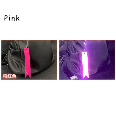 Biztonságos fényvisszaverő kulcstartó táskához Hátizsák Medál szalag Díszek Reflektorok tárgyakhoz Felnőttek Gyermekek Éjszakai biztonsági kiegészítők