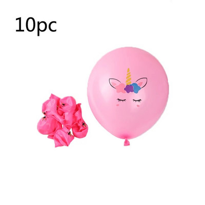 7 τμχ/παρτίδα Unicorn Balloon Rainbow Gradient 32 ιντσών Αριθμός 1 2 3 4 5 Παιδικό πάρτι γενεθλίων Baby Shower Decor Globos Helium Balloons