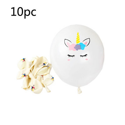 7 τμχ/παρτίδα Unicorn Balloon Rainbow Gradient 32 ιντσών Αριθμός 1 2 3 4 5 Παιδικό πάρτι γενεθλίων Baby Shower Decor Globos Helium Balloons
