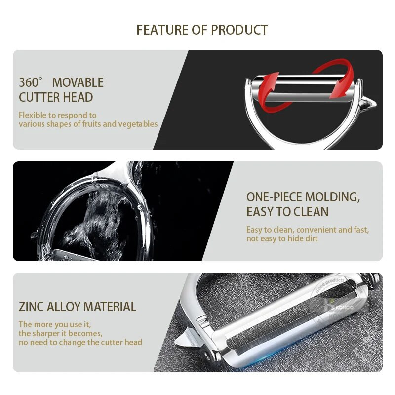 Gulilica za povrće, Kuhinjski dodaci, Gulilica od nehrđajućeg čelika u obliku slova Y Kućanska kuhinja Gulilica za voće i krumpir Zesteri Kuhinjski alati