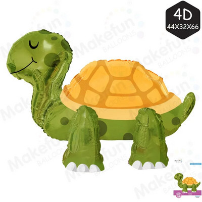 4D еднорог фолио балони слон животно стойка балон за деца момичета еднорог украса за рожден ден парти консумативи за бебешки душ