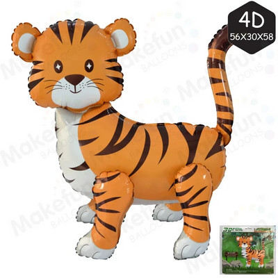 4D еднорог фолио балони слон животно стойка балон за деца момичета еднорог украса за рожден ден парти консумативи за бебешки душ