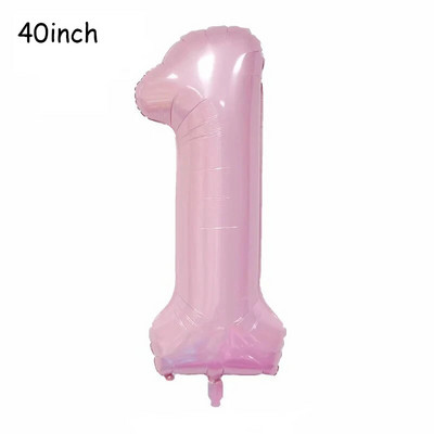 1 rinkinys vienaragio debesies balionas 32 colių numerio folijos balionai 1-ojo vaiko gimtadienio vakarėlio dekoravimui kūdikių dušo oro globos mergaitės balionas