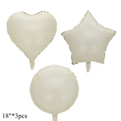 1/3/7 τεμ. Κρεμ Χρώμα Number Σετ μπαλόνι 32/40 ιντσών 1-9 Ψηφιακή μεμβράνη ηλίου Ball Girl Kids Adult Birthday Birthday Wedding Decoration