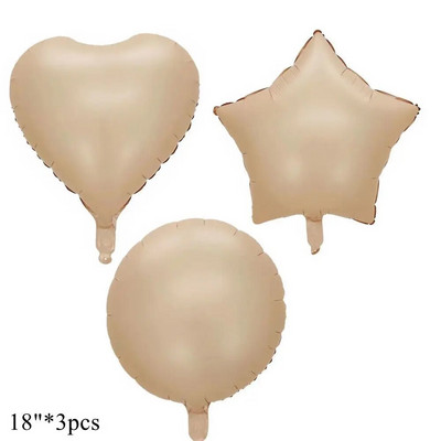 1/3/7 τεμ. Κρεμ Χρώμα Number Σετ μπαλόνι 32/40 ιντσών 1-9 Ψηφιακή μεμβράνη ηλίου Ball Girl Kids Adult Birthday Birthday Wedding Decoration