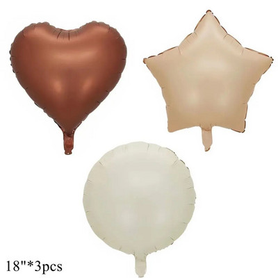 1/3/7 τεμ. Κρεμ Χρώμα Number Σετ μπαλόνι 32/40 ιντσών 1-9 Ψηφιακή μεμβράνη ηλίου Ball Girl Kids Adult Birthday Birthday Wedding Decoration