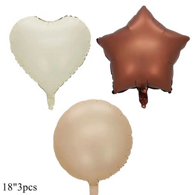 1/3/7 τεμ. Κρεμ Χρώμα Number Σετ μπαλόνι 32/40 ιντσών 1-9 Ψηφιακή μεμβράνη ηλίου Ball Girl Kids Adult Birthday Birthday Wedding Decoration