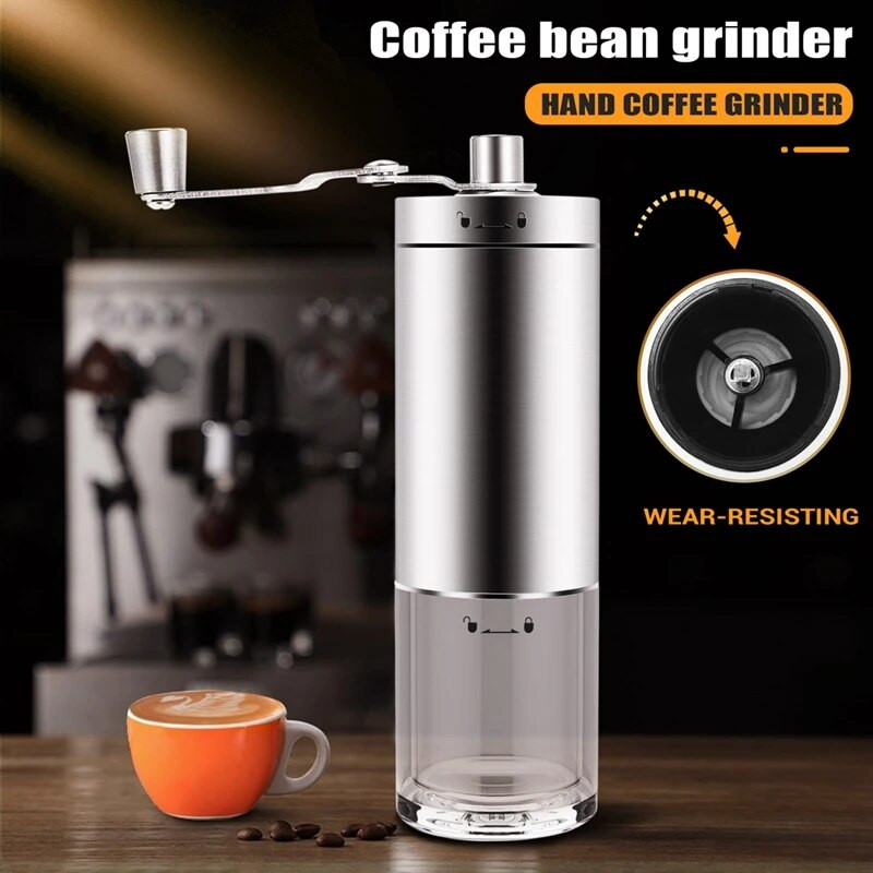 Ručni mlinac za kavu-Burr mlinac Ručni mlinac za kavu Prijenosni ručni mlinac za mljevenje kave u zrnu za kampiranje Putovanja