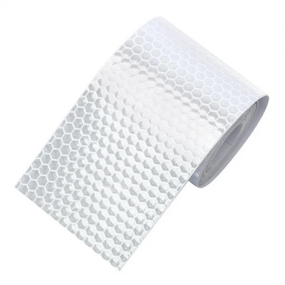 1 rullis 5cmx3m drošības zīme atstarojoša lente uzlīmes velosipēdu rāmjiem motocikla pašlīmējošā plēve brīdinājuma lentes plēve