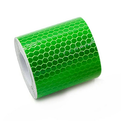 1 rullis 5cmx3m drošības zīme atstarojoša lente uzlīmes velosipēdu rāmjiem motocikla pašlīmējošā plēve brīdinājuma lentes plēve