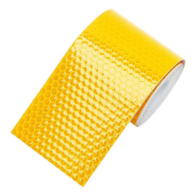 1 rullis 5cmx3m drošības zīme atstarojoša lente uzlīmes velosipēdu rāmjiem motocikla pašlīmējošā plēve brīdinājuma lentes plēve