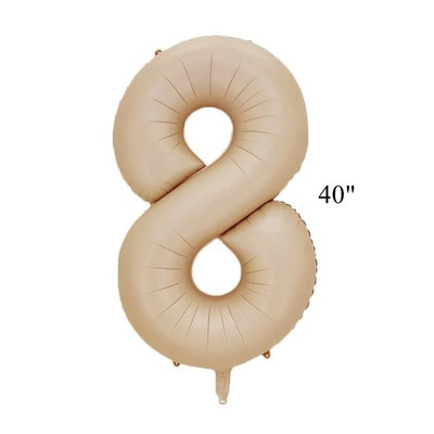 1 rinkinys 16 colių vintažiniai su gimtadienio laiškais balionai Retro smėlio spalvos kavos balionų rinkinys vaikams Suaugusiesiems Su gimtadienio vakarėlio dekoracija