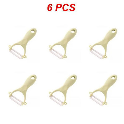 1–10 Vnt Keraminis daržovių skustukas, vaisius ir daržovių skustuvas Virtuvinis bulvių morkų agurkų skustukas Daugiafunkcis buitinis skustukas