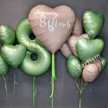 Σετ 32/40 ιντσών Vintage πράσινο μπαλόνι με ρετρό πράσινα μπαλόνια για στολίδια πάρτι για χαρούμενα γενέθλια Προμήθειες ντους μωρών