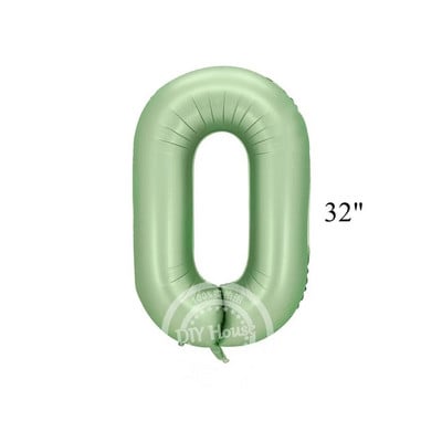 Balon vintage cu număr verde de 32/40 inch cu set de baloane verzi retro pentru decorațiuni pentru petrecerea de la mulți ani aprovizionare pentru baby shower