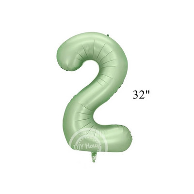 Balon vintage cu număr verde de 32/40 inch cu set de baloane verzi retro pentru decorațiuni pentru petrecerea de la mulți ani aprovizionare pentru baby shower