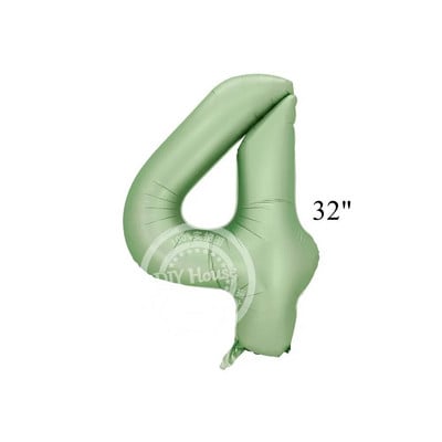 Balon vintage cu număr verde de 32/40 inch cu set de baloane verzi retro pentru decorațiuni pentru petrecerea de la mulți ani aprovizionare pentru baby shower
