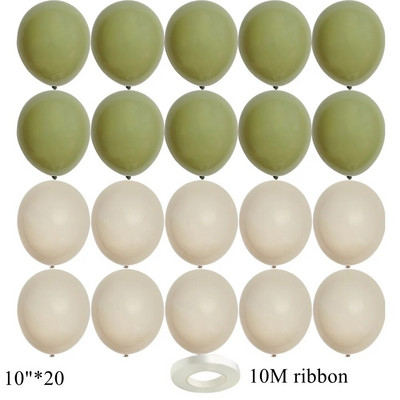 Balon vintage cu număr verde de 32/40 inch cu set de baloane verzi retro pentru decorațiuni pentru petrecerea de la mulți ani aprovizionare pentru baby shower