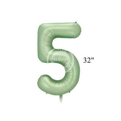 Balon vintage cu număr verde de 32/40 inch cu set de baloane verzi retro pentru decorațiuni pentru petrecerea de la mulți ani aprovizionare pentru baby shower