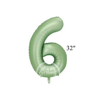 Balon vintage cu număr verde de 32/40 inch cu set de baloane verzi retro pentru decorațiuni pentru petrecerea de la mulți ani aprovizionare pentru baby shower