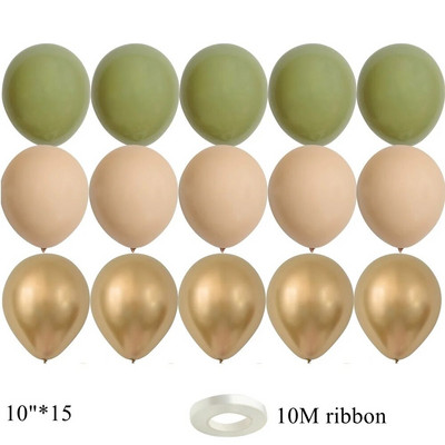 Balon vintage cu număr verde de 32/40 inch cu set de baloane verzi retro pentru decorațiuni pentru petrecerea de la mulți ani aprovizionare pentru baby shower