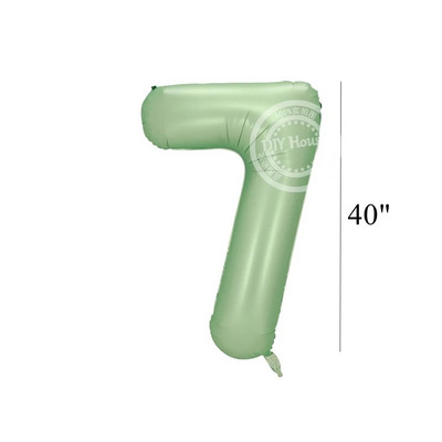 Balon vintage cu număr verde de 32/40 inch cu set de baloane verzi retro pentru decorațiuni pentru petrecerea de la mulți ani aprovizionare pentru baby shower