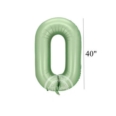 Balon vintage cu număr verde de 32/40 inch cu set de baloane verzi retro pentru decorațiuni pentru petrecerea de la mulți ani aprovizionare pentru baby shower