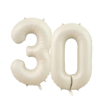 32/40 инча крем карамел цвят 1-9 дигитален балон за детски рожден ден 30 40 50 60 70 възрастен рожден ден декорация Направи си сам домашни консумативи