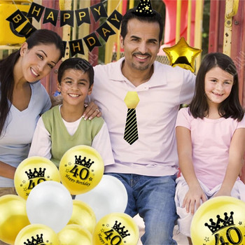 15 τεμ. 18th Happy Birthday Διακοσμητικό μπαλόνι 12 ιντσών Confetti Latex Balloon for 18 20 30 70 Years Birthday Celebrate Decoration