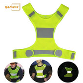 Светлоотразителна жилетка Предпазни средства за самозащита за велосипеден рефлектор Флуоресцентно жълто защитно облекло Строителна площадка