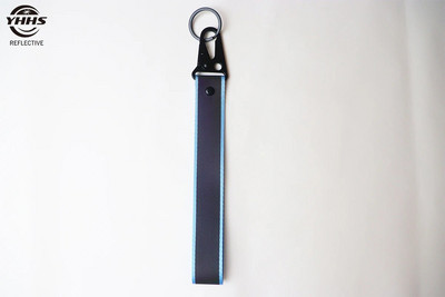 Crni reflektirajući privjesci za ključeve 100% najlonska mreža Visokovidljivi reflektor privjesak za dječje torbe Dodaci za jahanje Sigurnosni proizvod