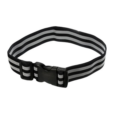 Светлоотразителна лента за бягане Висока видима нощна защитна екипировка за ръка, китка, талия, глезен, регулируем еластичен предпазен светлоотразителен колан