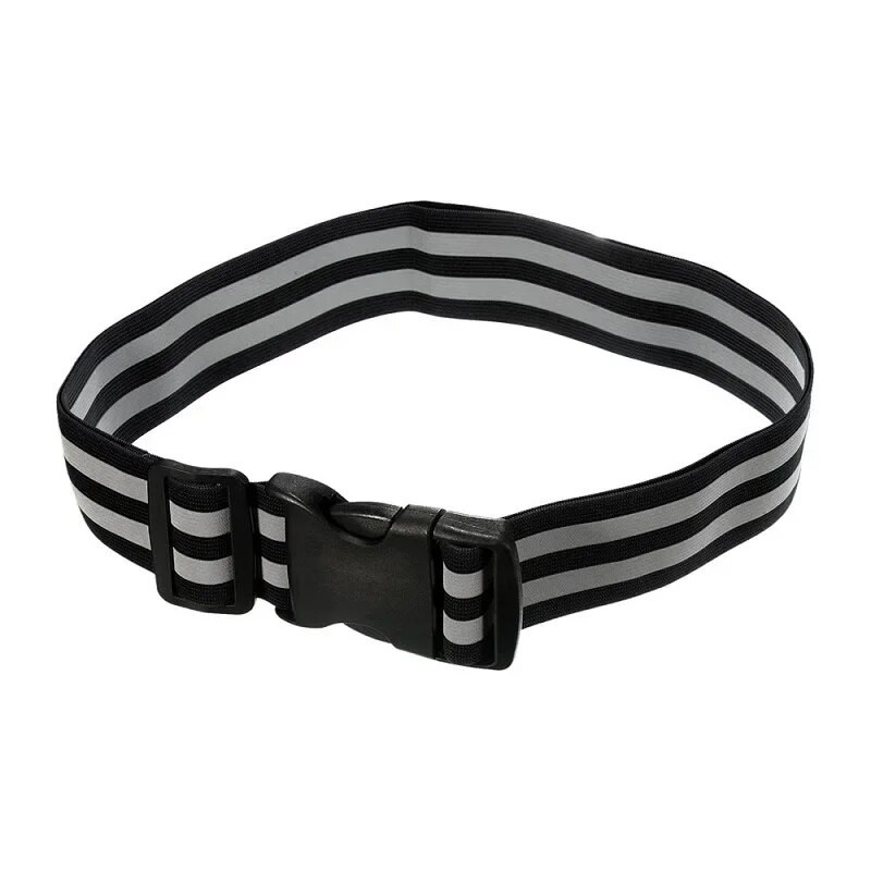 Светлоотразителна лента за бягане Висока видима нощна защитна екипировка за ръка, китка, талия, глезен, регулируем еластичен предпазен светлоотразителен колан