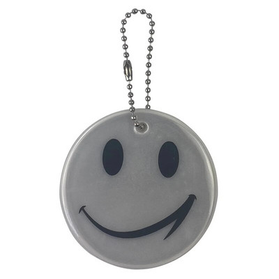 ORAFOL 600 Light Reflective Face Smile Κρεμαστό Φθορίζον μπρελόκ Προειδοποίηση ασφαλείας Αξεσουάρ τσάντα ποδηλασίας περπατήματος