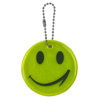 ORAFOL 600 Light Reflective Face Smile Κρεμαστό Φθορίζον μπρελόκ Προειδοποίηση ασφαλείας Αξεσουάρ τσάντα ποδηλασίας περπατήματος