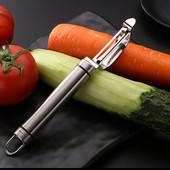 1db Zöldséghámozó Éles burgonyahámozó rozsdamentes acél zöldség-gyümölcshámozó uborka sárgarépa reszelő konyhai kütyük