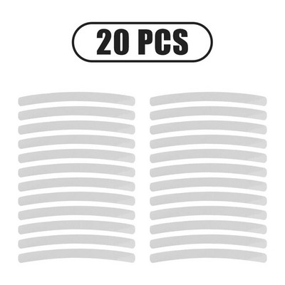 20/40/60 db autókerékagy matrica, erősen fényvisszaverő csíkos szalag motoros autókhoz éjszakai vezetésbiztonsági világító univerzális matrica