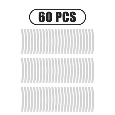 20/40/60 db autókerékagy matrica, erősen fényvisszaverő csíkos szalag motoros autókhoz éjszakai vezetésbiztonsági világító univerzális matrica