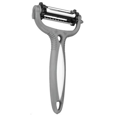 Περιστροφική πολυλειτουργική κουζίνα 360 μοιρών Μίνι αποφλοιωτής λαχανικών Πλάνης καρότων φρούτων Τρίφτης κόφτης κοπής 4 χρωμάτων