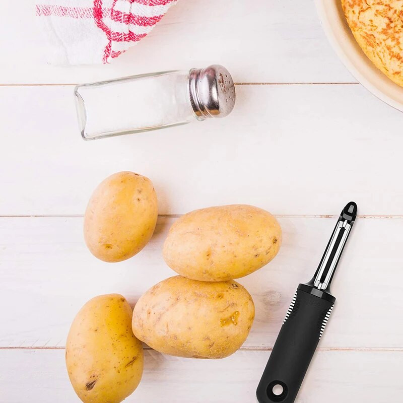 Cuțit de curățat cartofi, legume, cartofi, fructe, cuțit, perfect pentru curățarea legumelor, fructe (mâner anti-alunecare) aderență bună