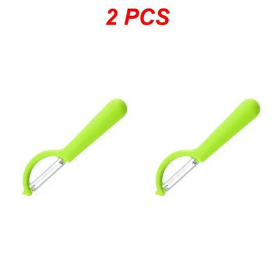 1/2/3 DB rozsdamentes acél hámozó kés gyümölcs zöldség burgonya hámozó kés szilikon nyelű háztartási többfunkciós hámozó