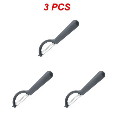 1/2/3 DB rozsdamentes acél hámozó kés gyümölcs zöldség burgonya hámozó kés szilikon nyelű háztartási többfunkciós hámozó