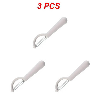 1/2/3 DB rozsdamentes acél hámozó kés gyümölcs zöldség burgonya hámozó kés szilikon nyelű háztartási többfunkciós hámozó