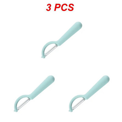 1/2/3 DB rozsdamentes acél hámozó kés gyümölcs zöldség burgonya hámozó kés szilikon nyelű háztartási többfunkciós hámozó