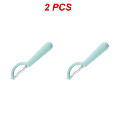 1/2/3 DB rozsdamentes acél hámozó kés gyümölcs zöldség burgonya hámozó kés szilikon nyelű háztartási többfunkciós hámozó