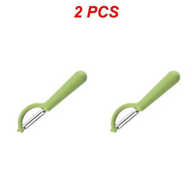 1/2/3 DB rozsdamentes acél hámozó kés gyümölcs zöldség burgonya hámozó kés szilikon nyelű háztartási többfunkciós hámozó