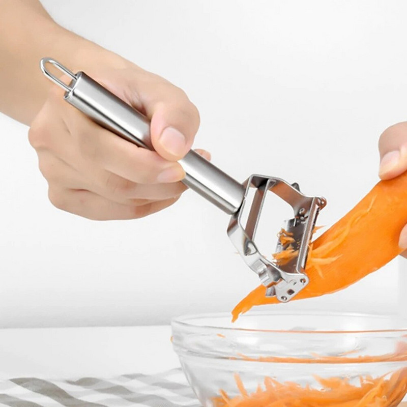 Nerūdijančio plieno skustukas vaisiams daržovėms melionams bulvėms morkoms agurkams daugiafunkciniam trintuvui Julienne skustukas griežinėlis Buitinis įrankis