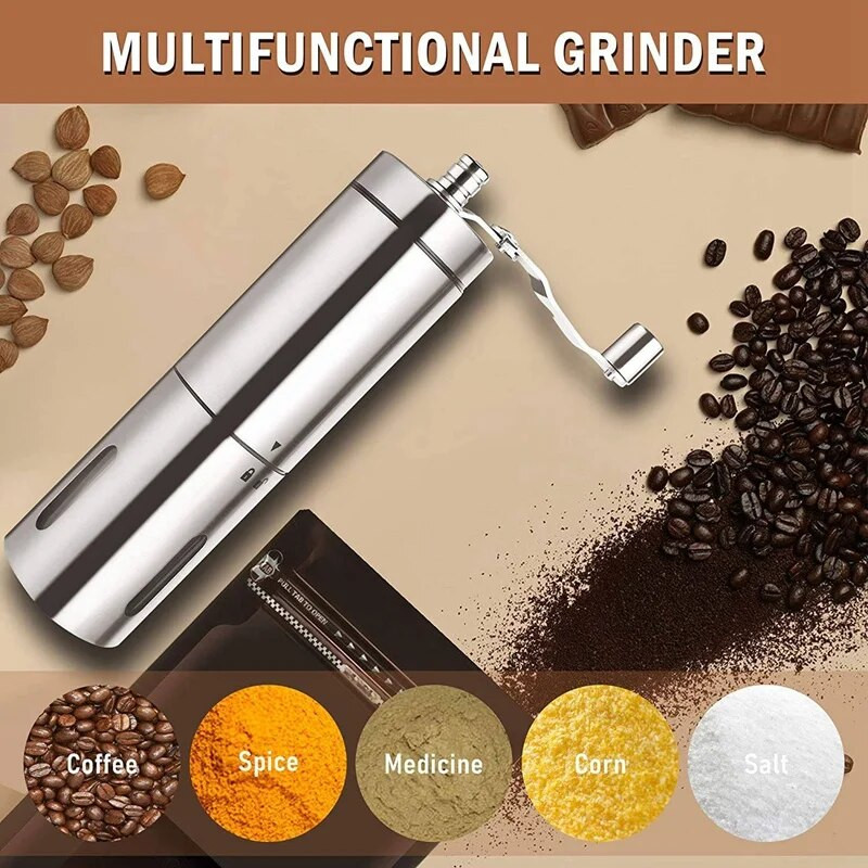 Ručni mlinac za kavu Ručni mlinac za kavu Trokutasti mlin od nehrđajućeg čelika sa sklopivom ručkom Ručni mlinac za kavu